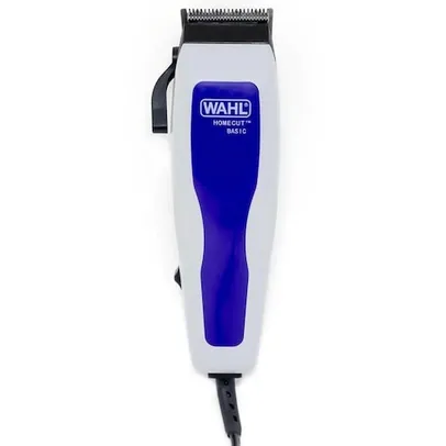 Máquina de Cortar Cabelo Wahl Home Cut Basic 9155 com 8 Pentes - Cinza/Azul