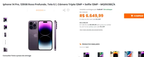 Imagem na descrição da promoção