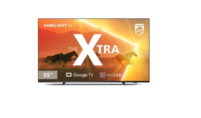 Smart TV Philips 55" The Xtra Ambilight Mini LED 4K UHD Google TV 55PML9118/78