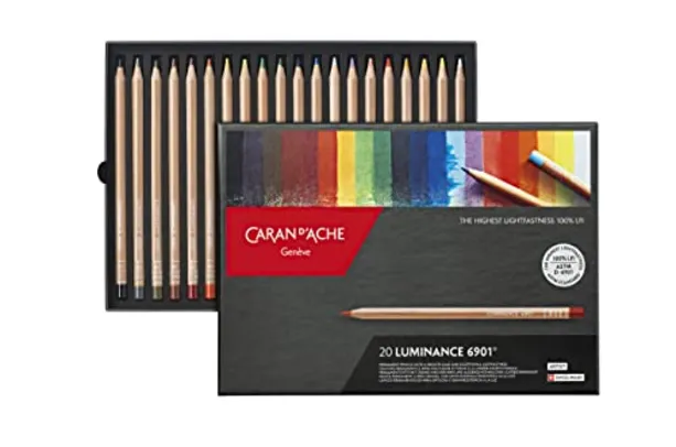 Lápis de Cor Caran D'Ache Luminance 20 Cores Caran D'Ache, 20 Cores