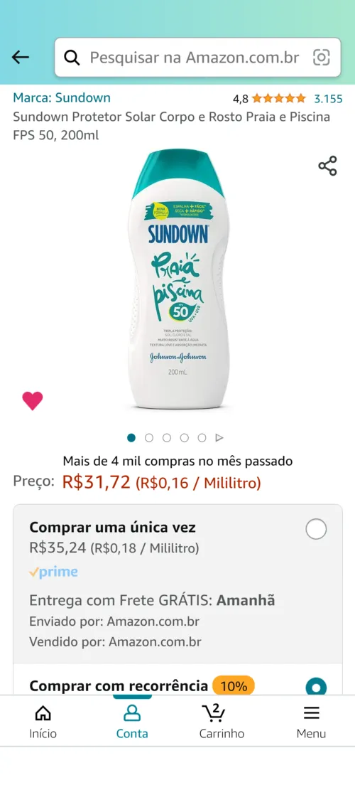 Imagem na descrição da promoção