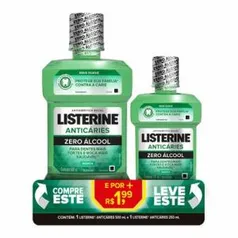 Enxaguatório Bucal Listerine Anticáries 500ml + 250ml