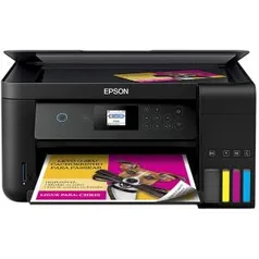 Multifuncional Epson Ecotank L4160 - Tanque de Tinta Colorida, Wi-Fi Direct, Frente e Verso Automático, Bivolt