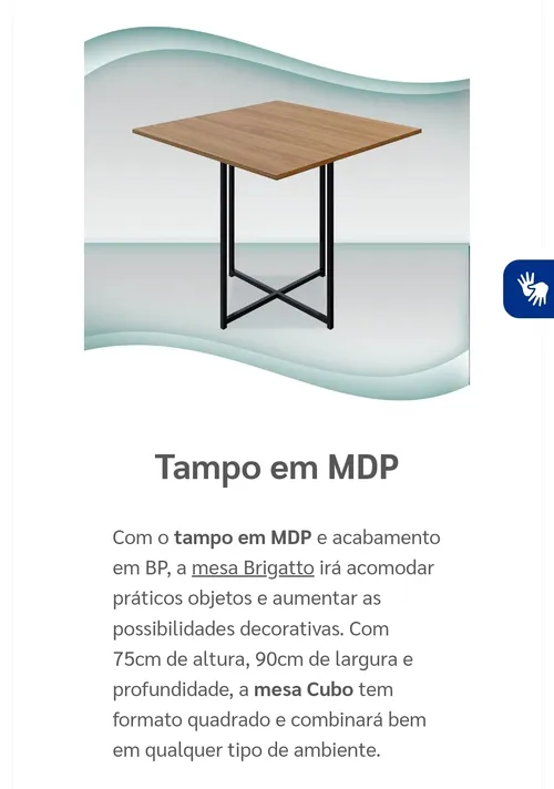 Imagem na descrição da promoção