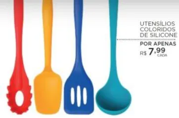 [Loja Física] Utensílios coloridos de silicone