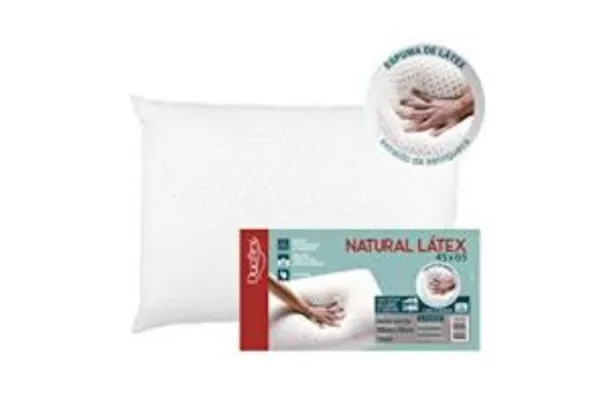 Travesseiro Natural Látex, 45x65cm, Branco, Duoflex | R$105