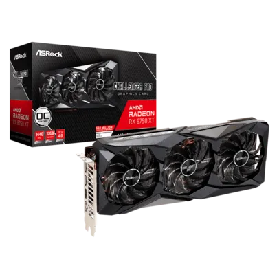 Placa de Vídeo Asrock AMD Radeon RX 6750 XT Challenger Pro 12GB OC, GDDR6, FSR, Ray Tracing