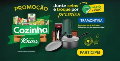 Promoção junte selos e troque por premios