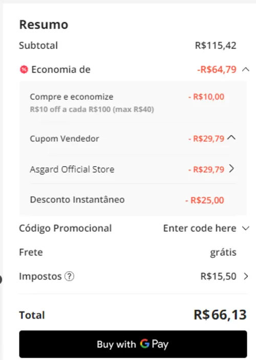 Imagem na descrição da promoção