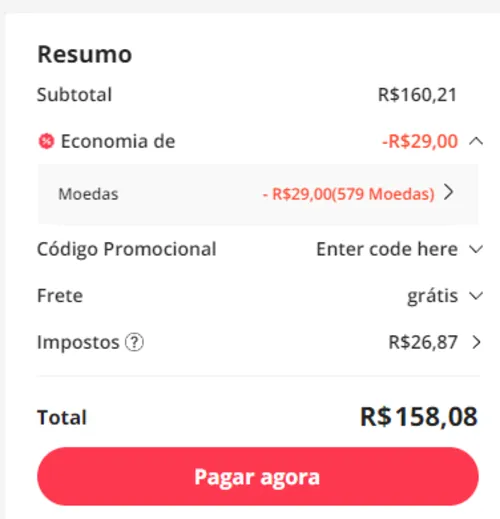 Imagem na descrição da promoção