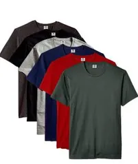 Kit 6 camisas masculinas básica de algodão | R$ 100