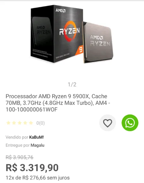 Imagem na descrição da promoção