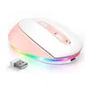 Imagem do produto Mouse Sem Fio Seenda Iwg Fgm02 - Recarregável - Rosa/Branco