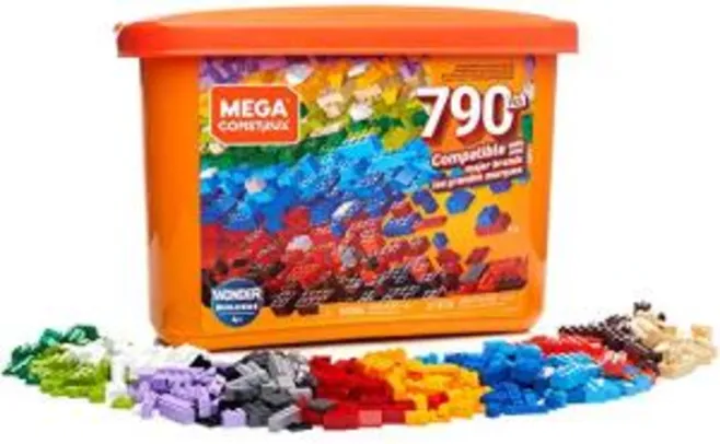 Mega Blocos 790 peças Coloridos | R$ 170