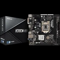 Placa Mãe AsRock H310CM-HDV LGA1151 mATX DDR4 - 90-MXB8J0-A0UAYZ