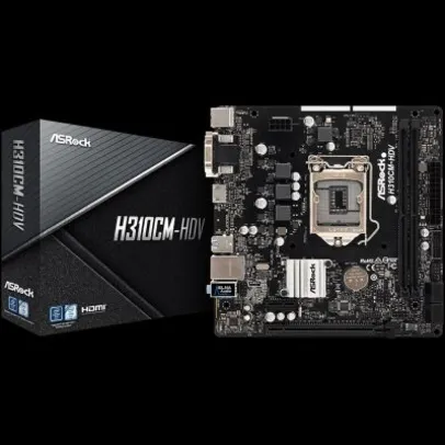 Placa Mãe AsRock H310CM-HDV LGA1151 mATX DDR4 - 90-MXB8J0-A0UAYZ