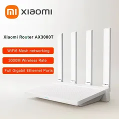 [Tx inclusa] Roteador Xiaomi AX3000T Mesh Networking Router, Gigabit Portas Ethernet