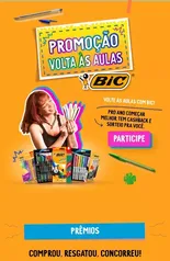 Promoção volta às aulas - BIC (50% DE CASHBACK)