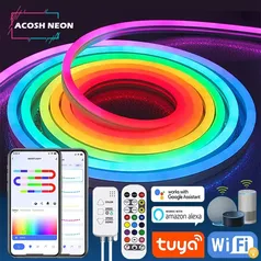 [TAXA INCLUSA] TUYA Neon LED Strip RGBIC 5 M