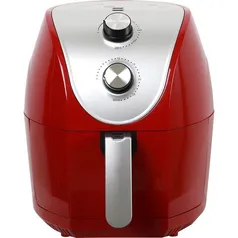 [AME SC 45 Reais]Fritadeira Elétrica sem óleo 3,5L 1400W Vermelha - Fun Kitchen