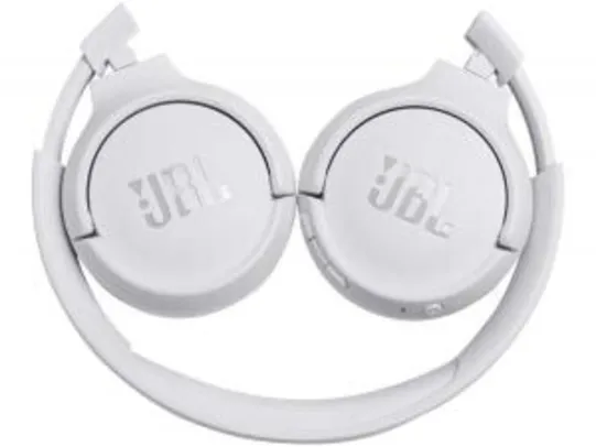 Fone de Ouvido Bluetooth JBL com Microfone Branco - T500BT | R$189
