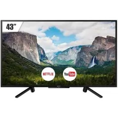 Smart TV LED 43 Full HD Sony, 2 HDMI, 2 USB, Wi-Fi, HDR | R$1.472