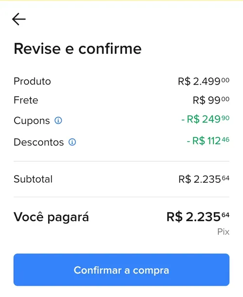 Imagem na descrição da promoção