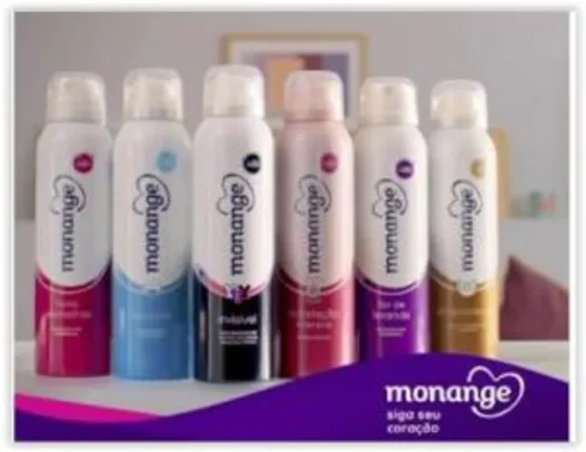Desodorante Monange Antitranspirante Aerosol - Feminino 150ml por R$ 4
