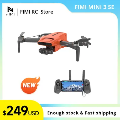 [Fora do Remessa/Gpay] Drone Xiaomi Fimi Mini 3 SE 4K 30fps