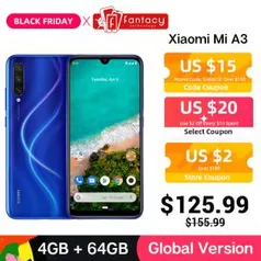 [29/11] Xiaomi Mi A3 4GB 64GB - R$537