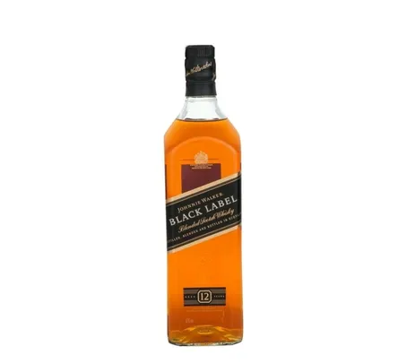 Whisky Johnnie Walker black label 12 anos 1 litro | R$118