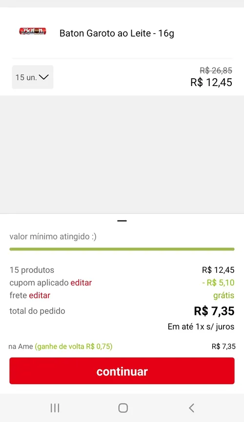 Imagem na descrição da promoção