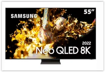 Smart TV 55" Neo QLED 8K Samsung 55QN700B Mini LED, Processador com IA, Som em Movimento Virtual, Tela sem limites, Ultrafina, Única Conexão