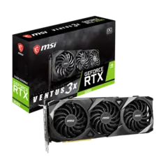 Placa de Vídeo MSI NVIDIA GeForce RTX 3090 VENTUS 3X BV, OC, 24GB, GDDR6X, DLSS, Ray Tracing, 912-V3