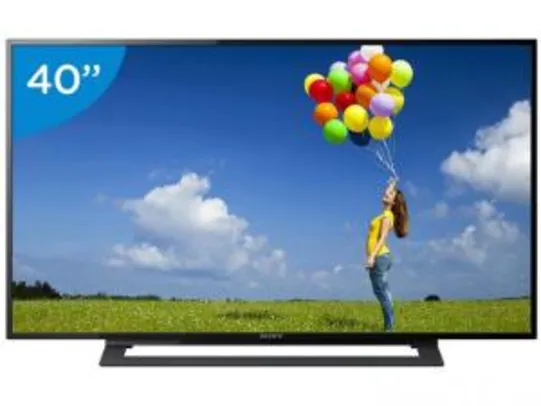 TV LED 40” Sony KDL-40R355B Full HD - Conversor Integrado 2 HDMI 1 USB - R$1.424