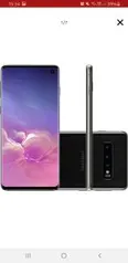 [Ame R$2279] Galaxy S10 128GB Dual Chip Android Tela 6.1” Octa-Core 4G Câmera Tripla Traseira 12MP + 12MP + 16MP - Preto