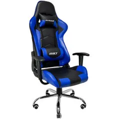 Cadeira Gamer Mymax Mx7 Giratória Preta/Azul | R$809