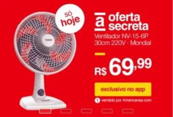 [APP] Ventilador NV-15-6P 30cm 220V • Mondial