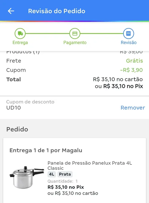 Imagem na descrição da promoção