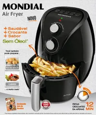 Fritadeira Sem Óleo Air Fryer Mondial AF-15 2.4L Preta