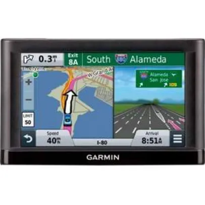 [Americanas] GPS Automotivo Garmin Nüvi 55 Tela 5'' com Função PhotoReal Junction View - R$450