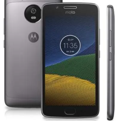 Smartphone Moto G5 XT1672 Platinum Dual Chip Android Nougat 4G 32GB - BOLETO por R$ 879