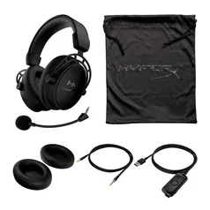 Headset Gamer HyperX Cloud Alpha S, Som Surround 7.1, Drivers 50mm, Preto, HX-HSCAS-BK/WW