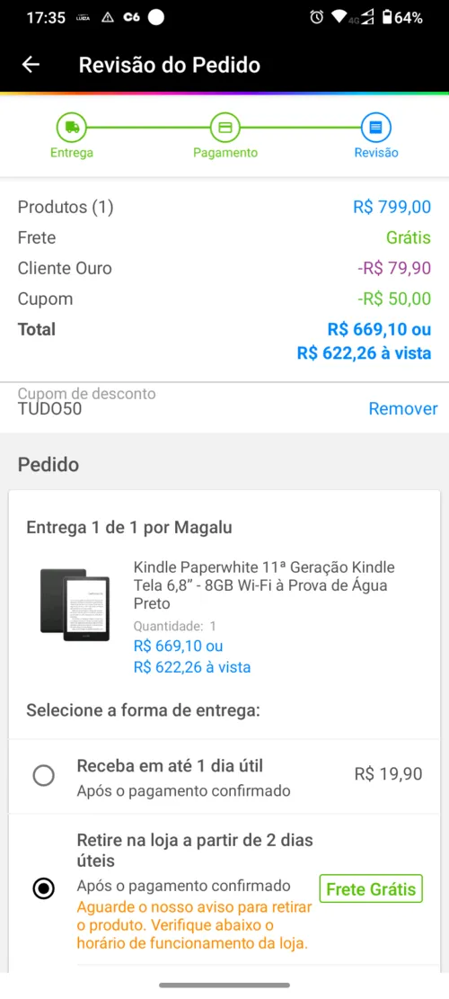 Imagem na descrição da promoção