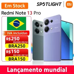 Smartphone Xiaomi Redmi Note 13 Pro 4G 12/512GB | Versão global