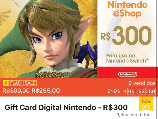 Gift Card Nintendo 300