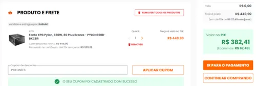 Imagem na descrição da promoção