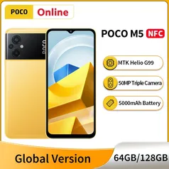 Smartphone Global Version POCO M5 64GB M 5 MTK Helio G99 NFC 50MP AI Triple C