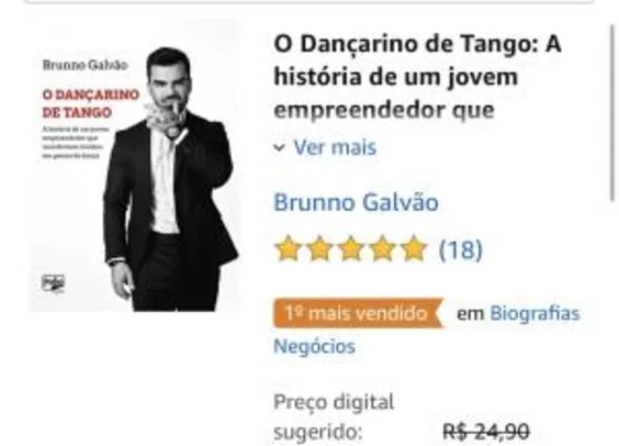 E-book grátis - O Dançarino de Tango, Brunno Galvão