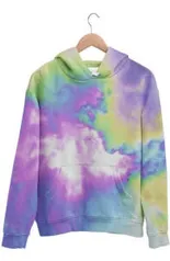 Blusa de Moletom Canguru Tie Dye Unissex Estilo Tumblr | R$ 75